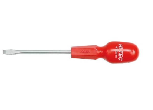 Csavarhúzó HI-TEC lapos 6 x 100 mm CrV. mágneses Kód:261100