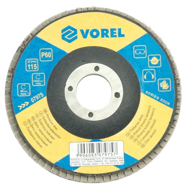Csiszolótárcsa 115 mm lamellás P 40 Kód:207974