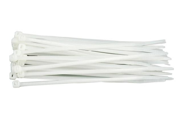 Kabelkötöző 100db  75mm Fehér 2,4mm Kód:273881