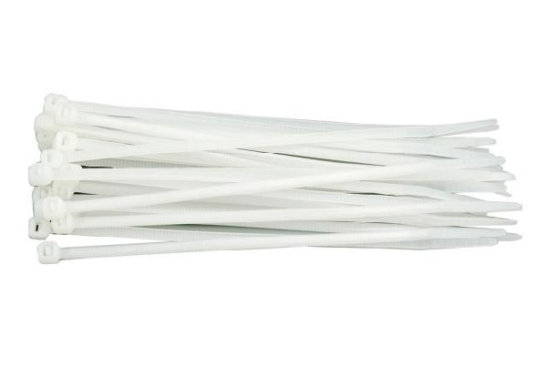 Kábelkötöző 100 részes 150 mm fehér 2,5 mm Kód:273883