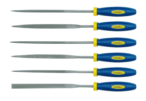 Tűreszelő készlet  6 részes 160 mm VOREL Kód:225352