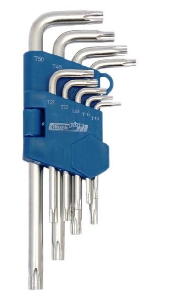Imbusz készlet 9 részes TORX CrV. T10-50 Kód:032109