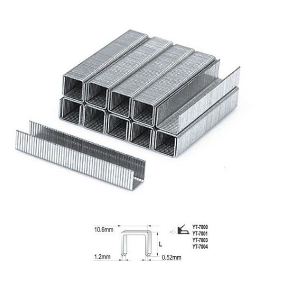 Tűzőgépkapocs 14 mm (1,2×10,6 mm) 1000 db Kód:YT-7026