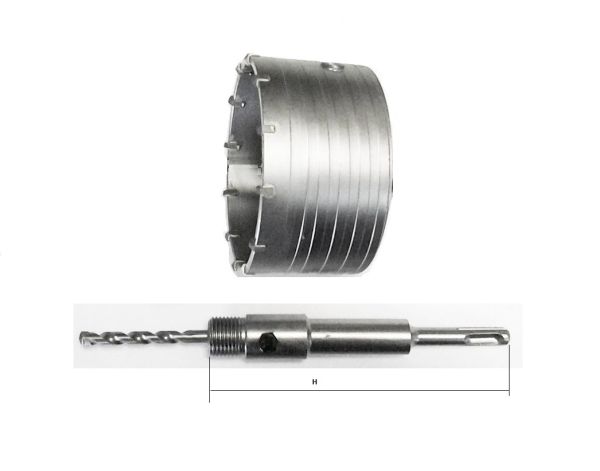 Dobozfúró 105 mm SDS PLUSZ 160 mm M20 szárral Kód:41116