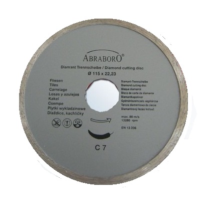 Gyémántkorong Abraboro 115 × 22 mm csempéhez, extra erős Kód:02816