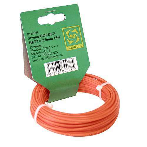 Fűszegélyvágó damil  2,0 mm x 15 m kerek Kód:111622