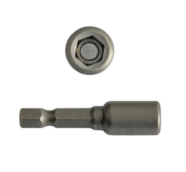 Bit dugókulcs mágneses 1/4 col 12 × 48 mm CrV. Kód:18A0912