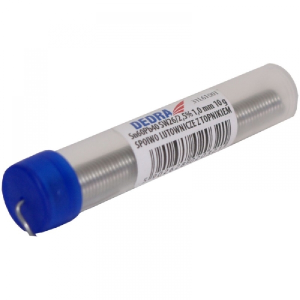 Forrasztóón folyasztó szerrel 1 mm / 10 g Kód:31L61001