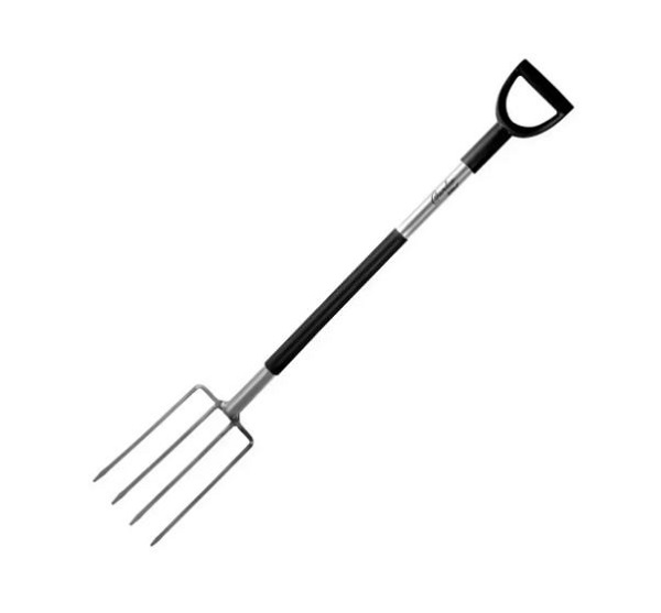 Ásóvilla, fém nyél, D típusú műanyag fogantyú 122 cm Kód:80B017