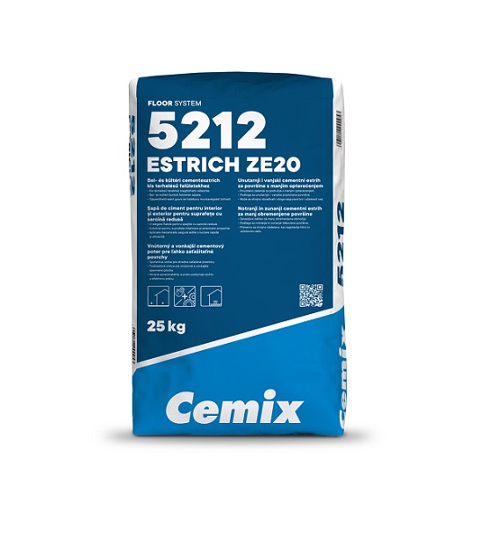Cemix 5212 Estrich ZE-20 40kg/zsák Kód:CE K00619621