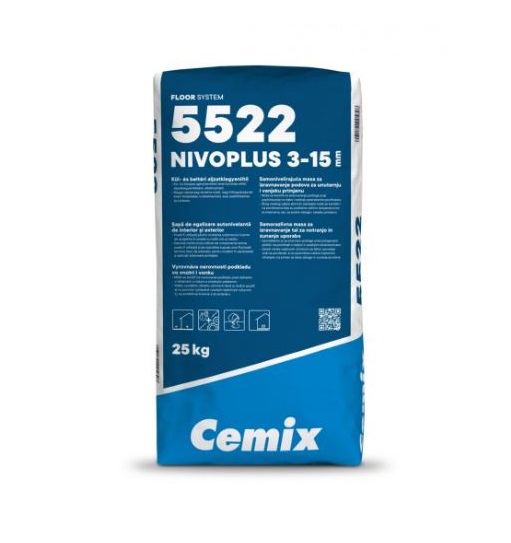Cemix 5522 NivoPlus 3-15 önterülő aljzatkiegy. 25kg Kód:CE K00618001