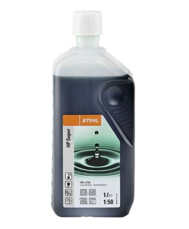 Motorolaj keverék STIHL HP SUPER 2T 1 liter-es zöld Kód:15634
