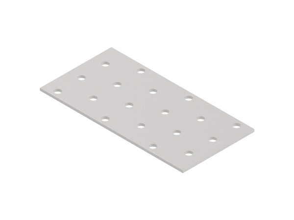 Perforált összekötőlemez 60×120×2 mm Kód:01761